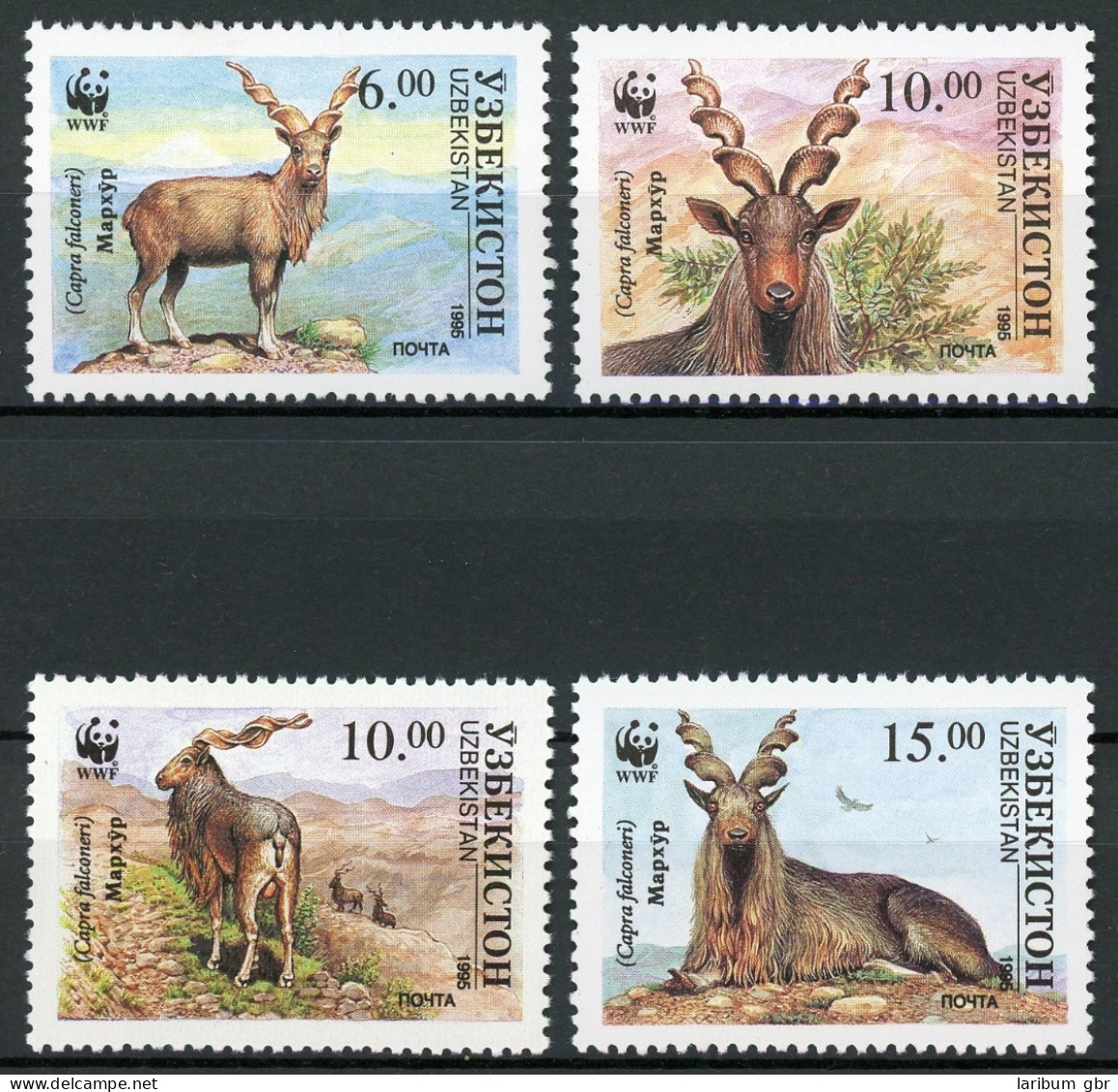 Usbekistan 61-64 Postfrisch Wildziegen, WWF #HX400 - Ouzbékistan