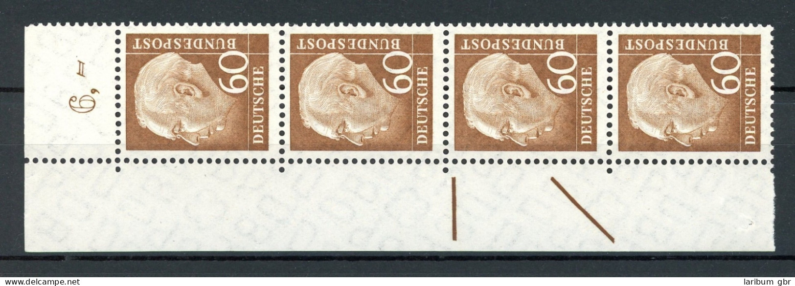 Bund 4er Str. 262 V Eckrand Ol Postfrisch Steuerstriche #JJ825 - Unused Stamps