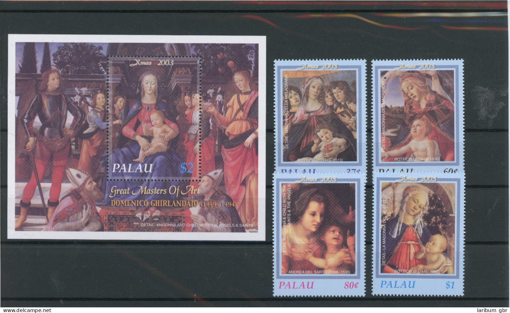 Palau Inseln 2283-2286, Block 170 Postfrisch Weihnachten #IJ278 - Palau