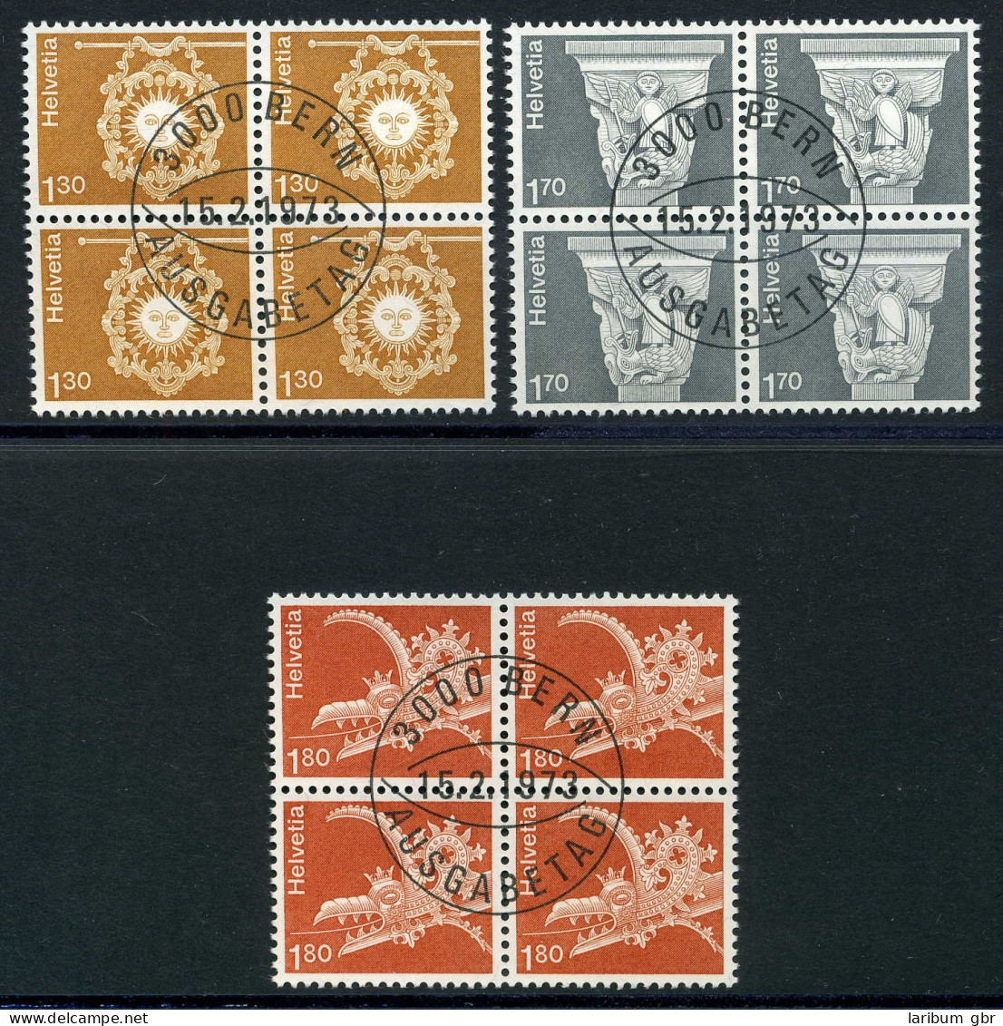 Schweiz 991-93 Gestempelt Schweiz 4er Blöcke VstST #HX447 - Altri & Non Classificati