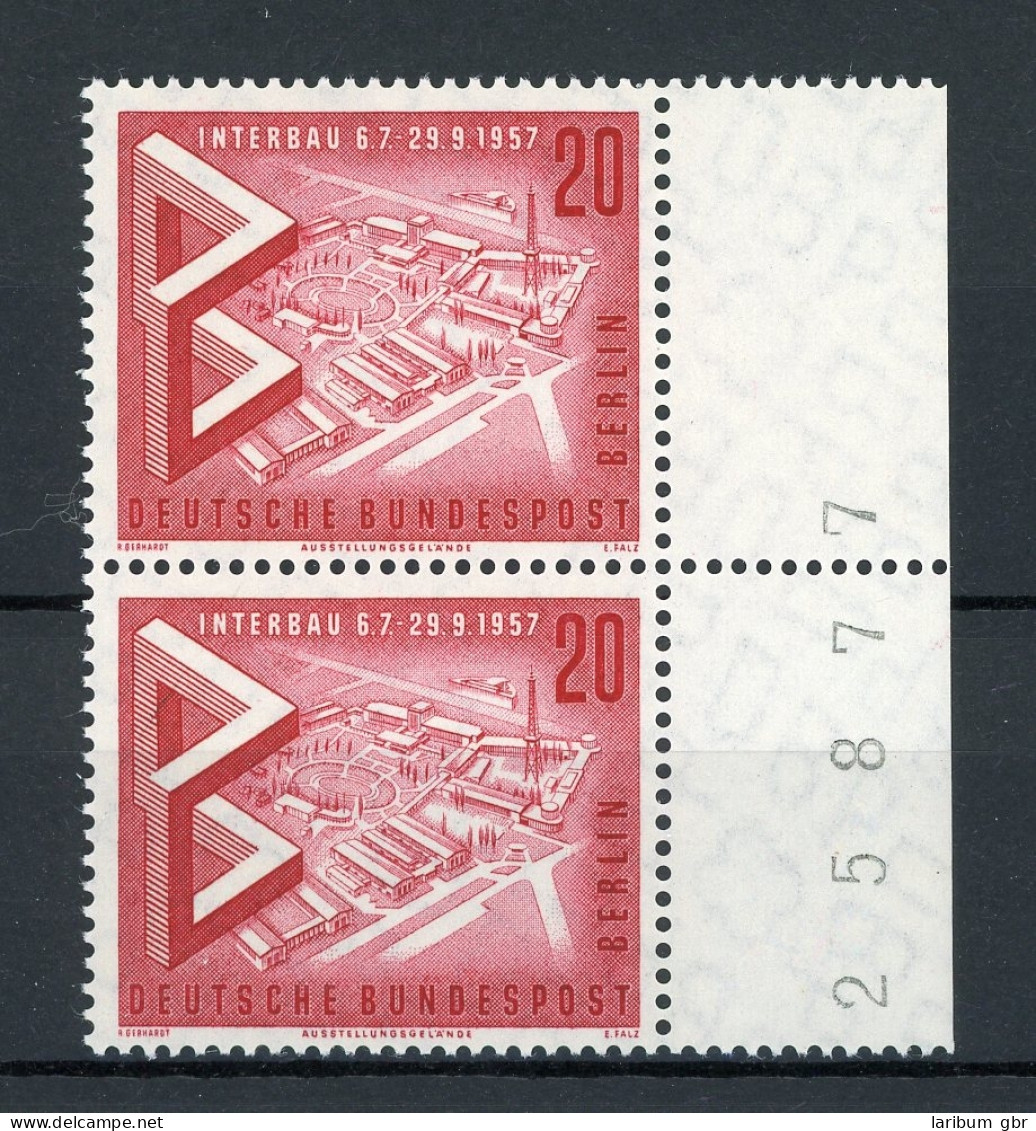 Berlin Senkr. Paar 161 Postfrisch Bogenzählnummer Rechts #IT876 - Unused Stamps