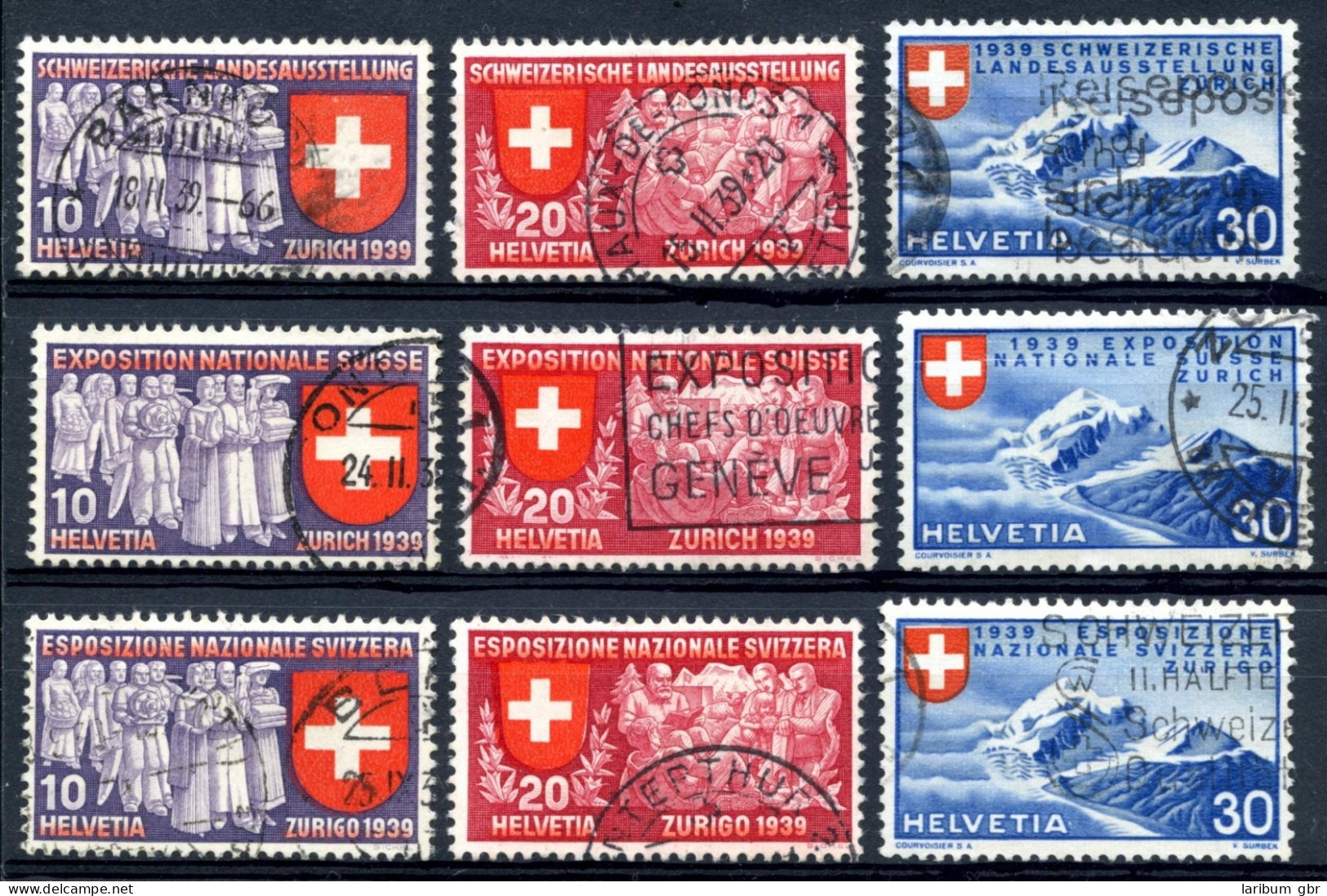 Schweiz 335-343 Gestempelt #IA004 - Other & Unclassified