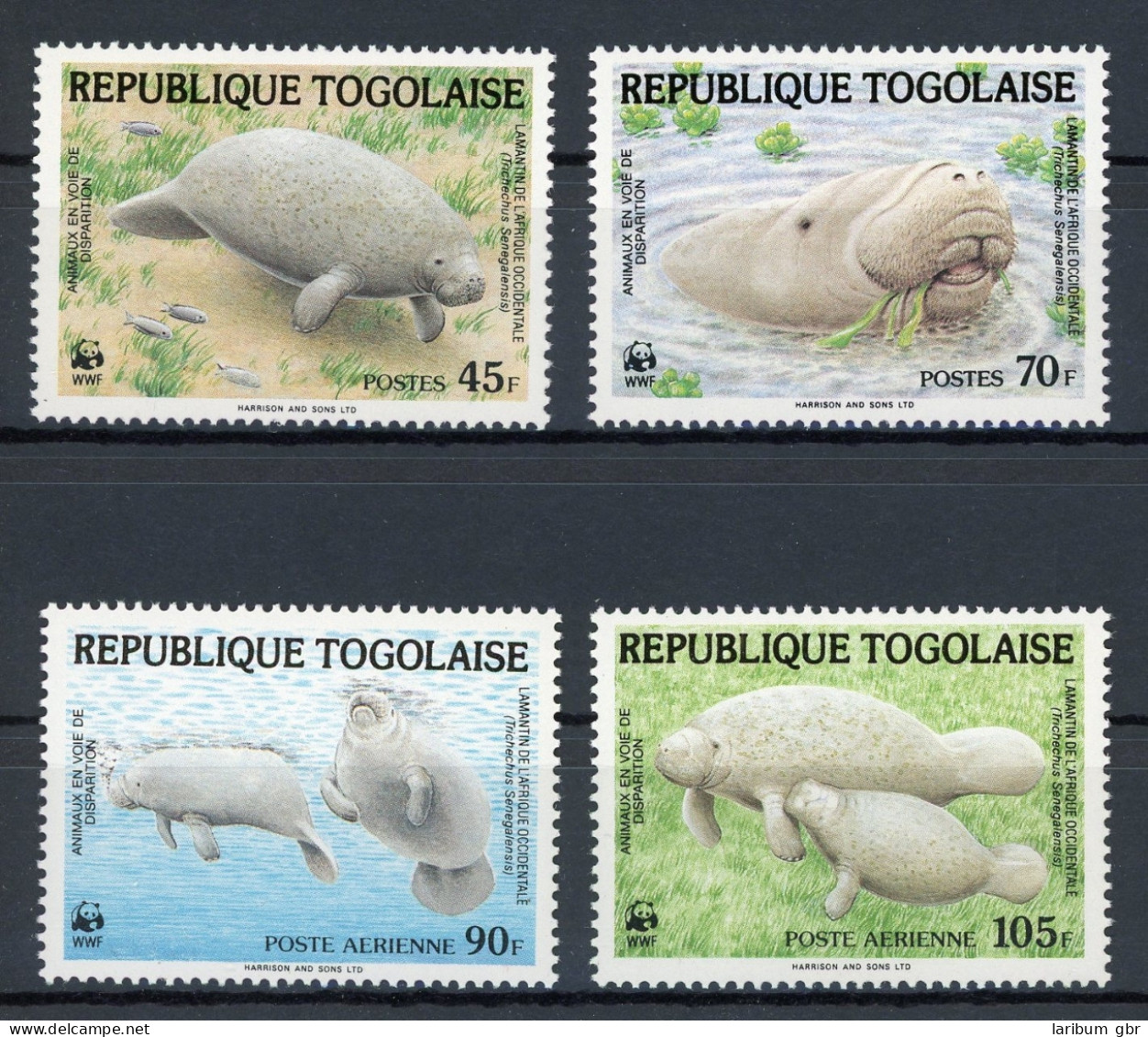 Togo 1763-1766 Postfrisch Seekühe/ Manati WWF #HO999 - Togo (1960-...)