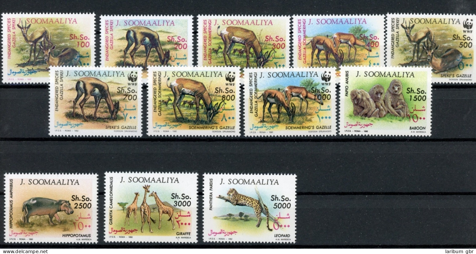 Somalia 432-443 Postfrisch Tiere #JK431 - Somalia (1960-...)