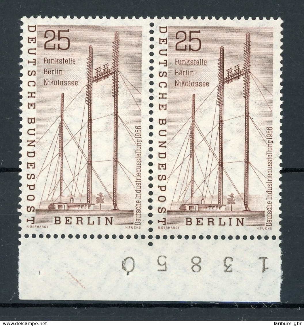 Berlin Waag. Paar 157 Postfrisch Bogenzählnummer Unten #IT866 - Neufs