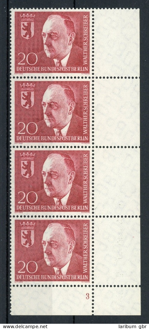 Berlin 4er Str. 192 Postfrisch FN/ Formnummer 3 #IT938 - Unused Stamps
