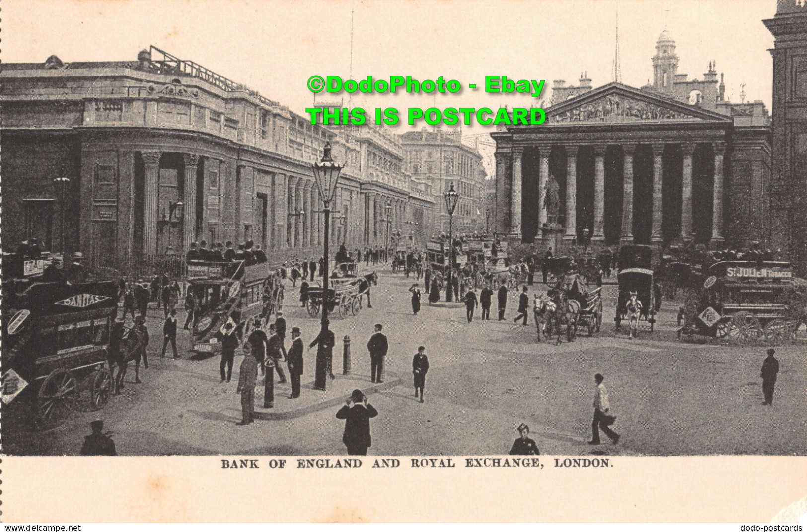R358305 London. Bank Of England And Royal Exchange - Autres & Non Classés