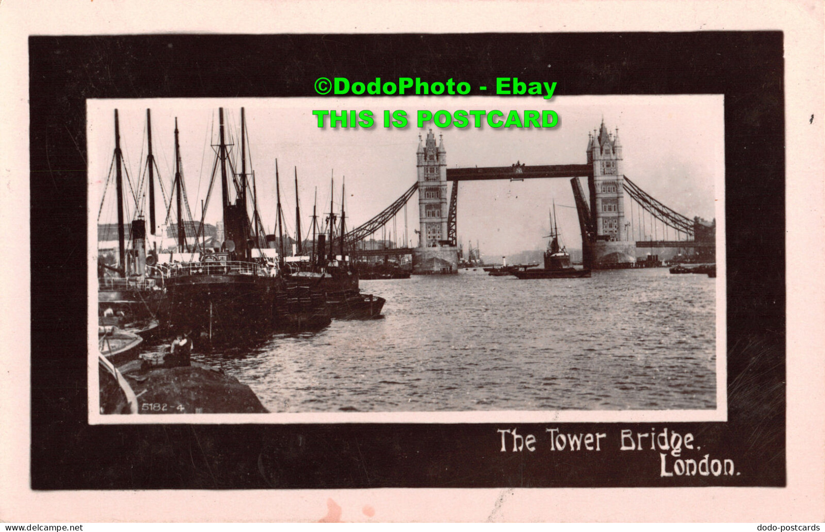 R358307 London. The Tower Bridge. Davidson Bros. Real Photographic Series. David - Autres & Non Classés