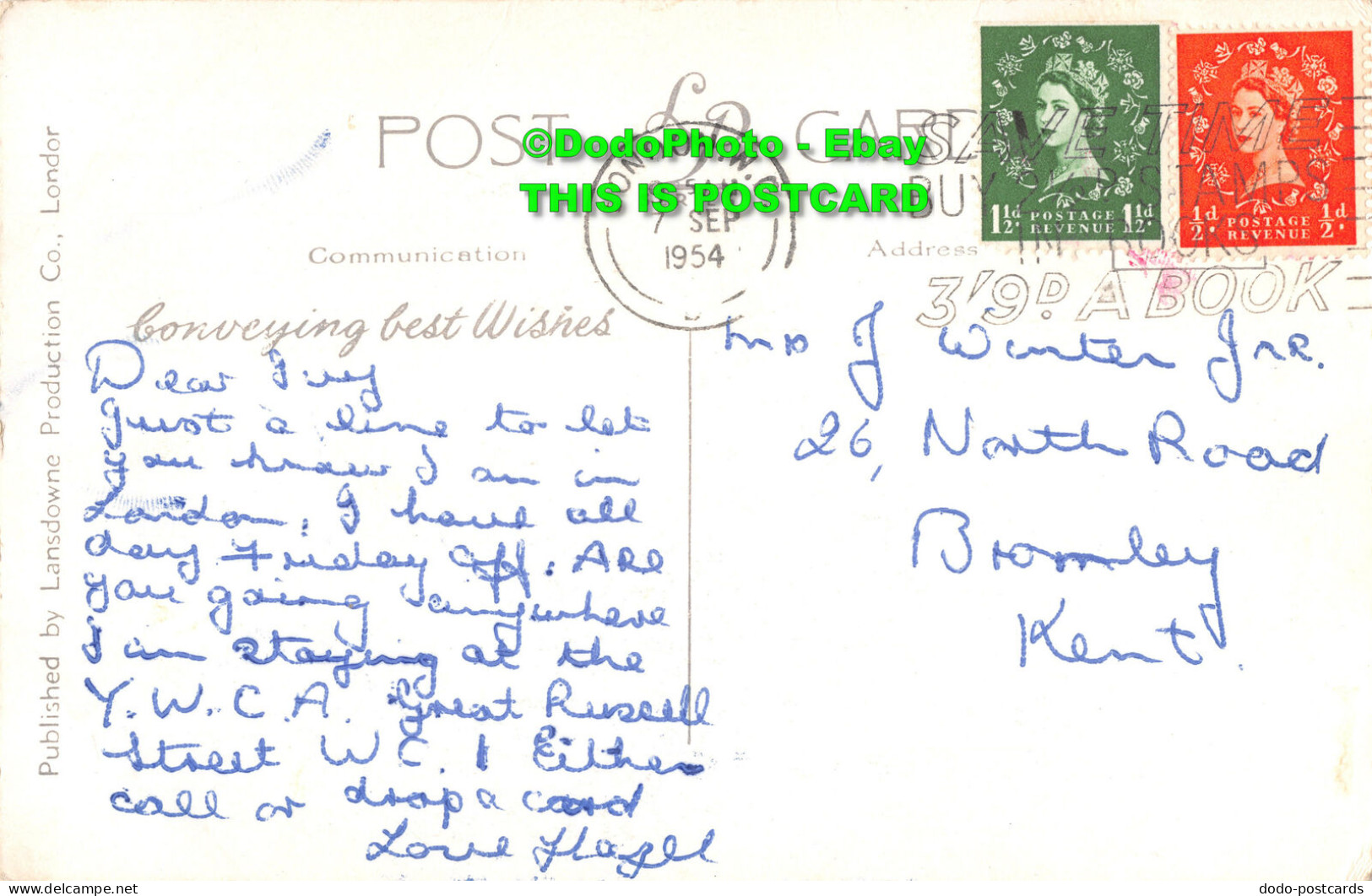 R358308 London. Tower Bridge. Lansdowne Production. LL Series. 1954 - Other & Unclassified