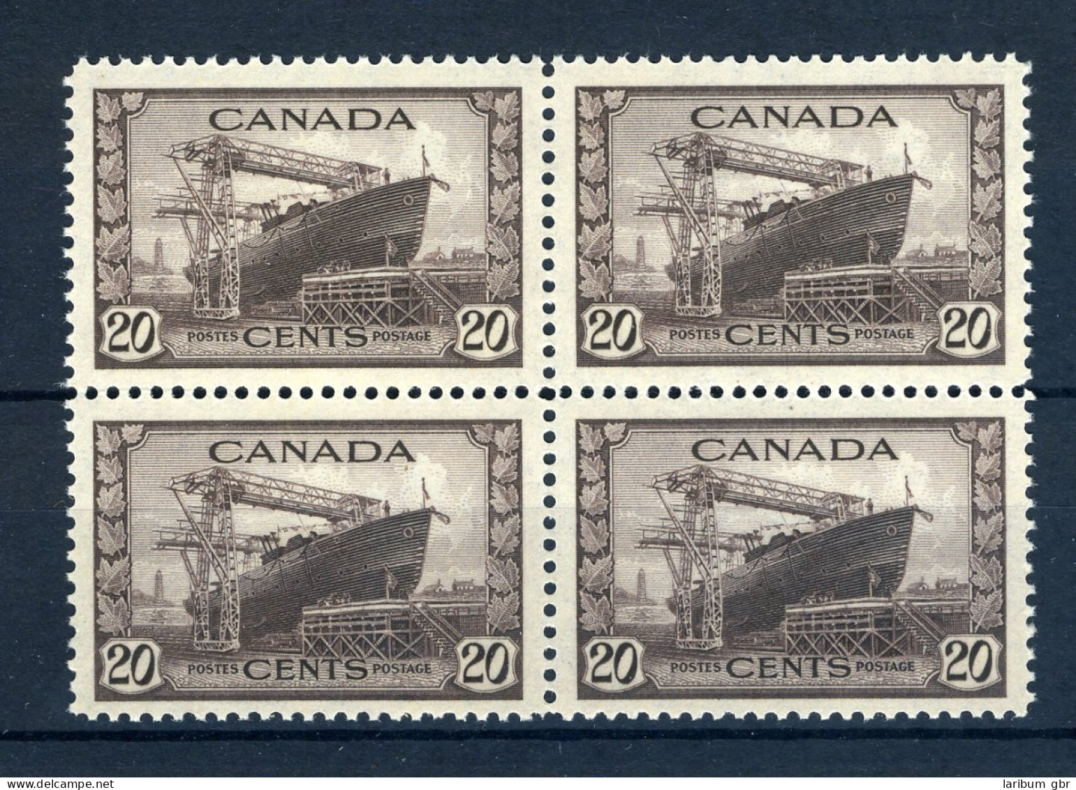 Kanada 4er Block 227 A Postfrisch 2. Weltkrieg #JK371 - Andere & Zonder Classificatie