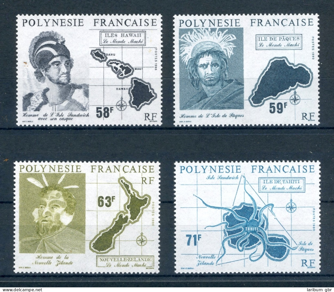 Franz. Polynesien 553-556 Postfrisch #JK387 - Autres & Non Classés