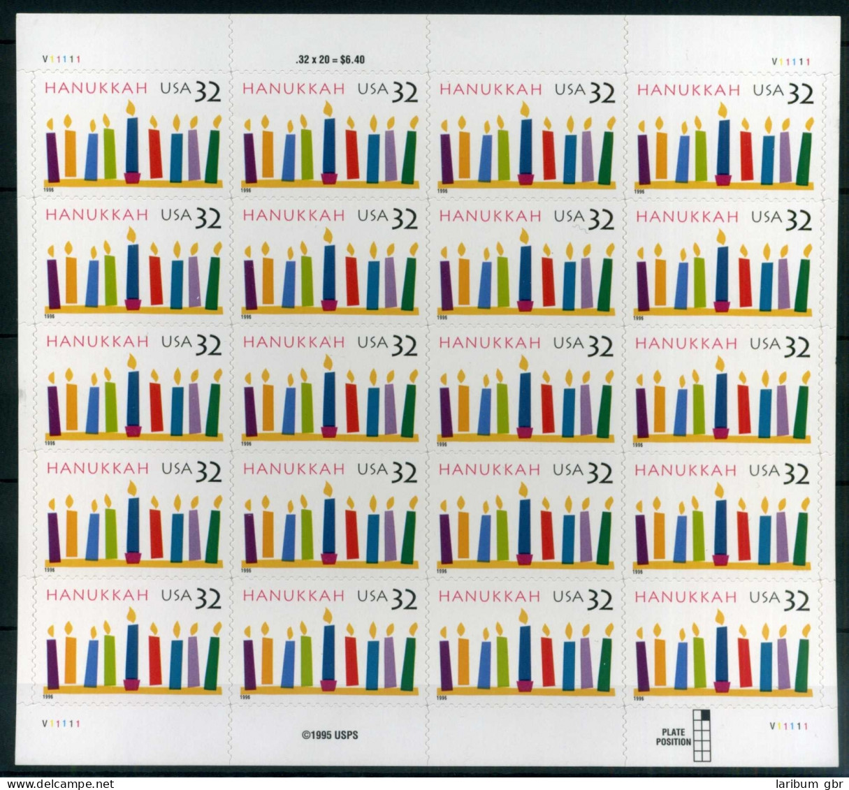 USA Folienbogen 2794 Postfrisch Hanukkah #IY852 - Sonstige & Ohne Zuordnung