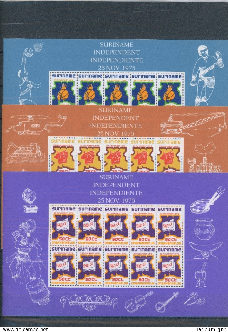 Surinam Kleinbogen 702-04 Postfrisch Unabhängigkeit #JE796 - Surinam