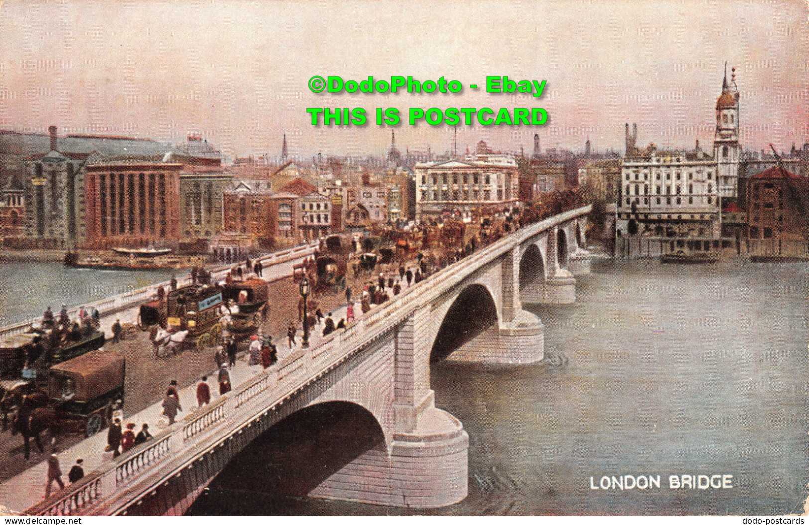 R358315 London Bridge. S. Hildesheimer. London Views. Series No. 5292. 1906 - Sonstige & Ohne Zuordnung