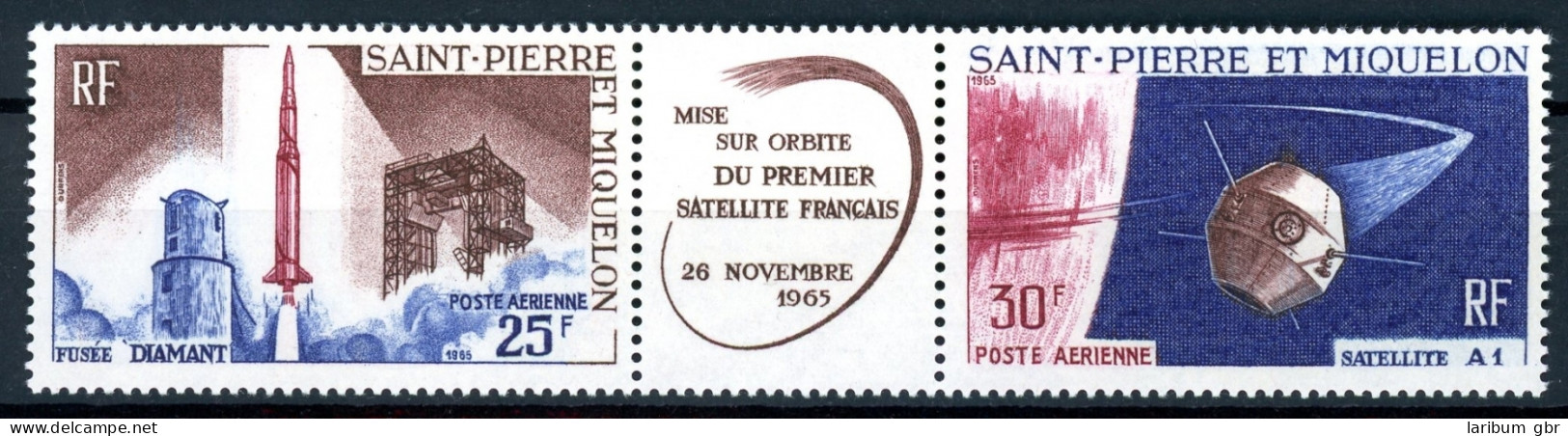 St. Pierre Und Miquelon 3er Str. 413-414 Postfrisch Satelliten #HU405 - Autres & Non Classés