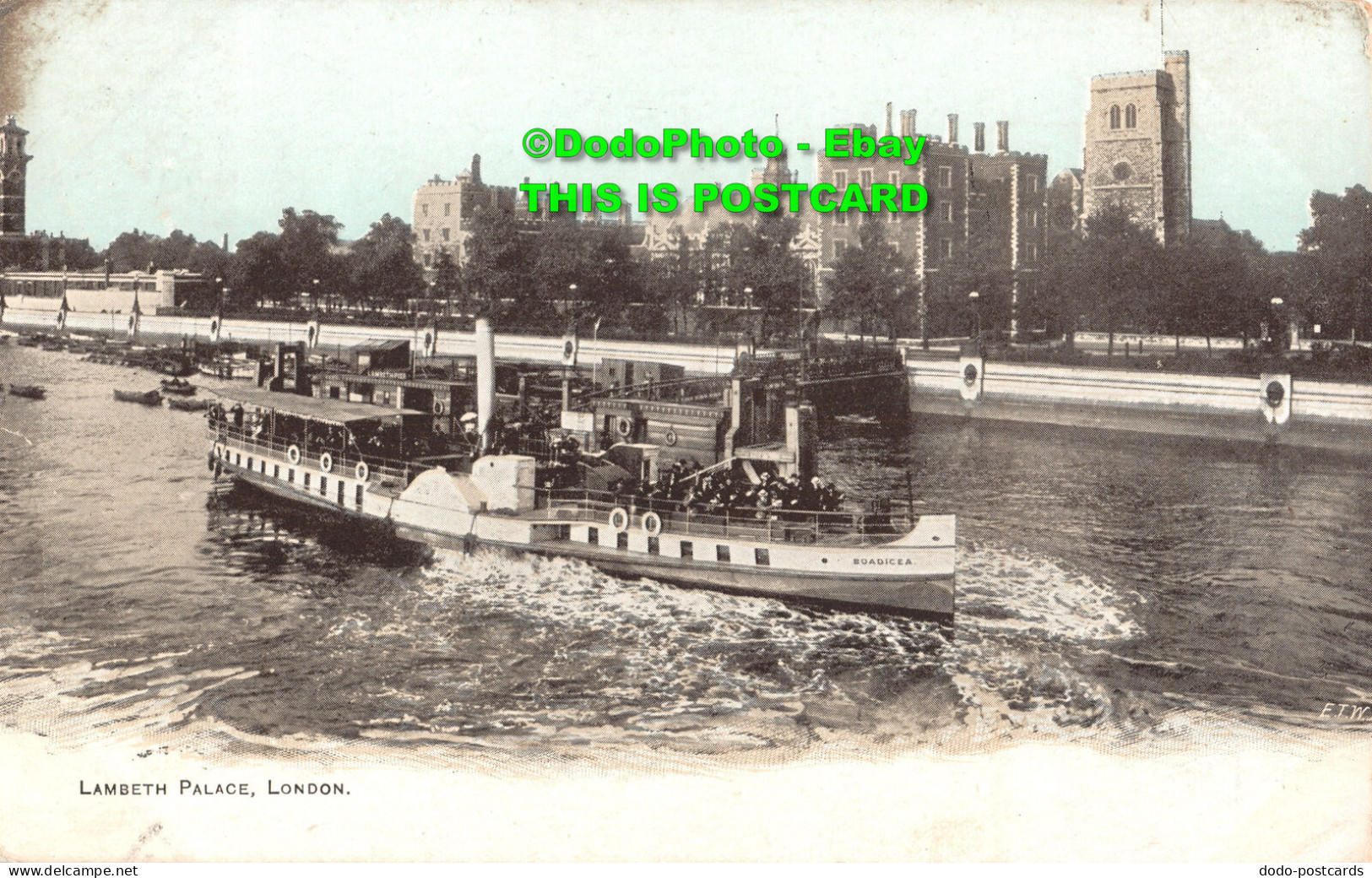 R358316 London. Lambeth Palace. Postcard. 1904 - Other & Unclassified