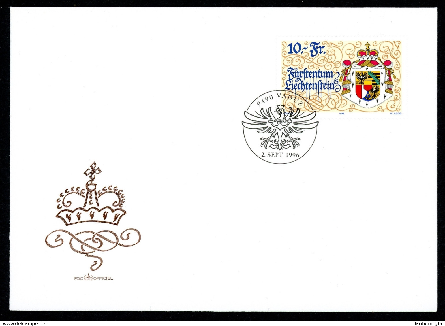 Liechtenstein 1136 Staatswappen Ersttagesbrief/FDC #HX027 - Sonstige & Ohne Zuordnung