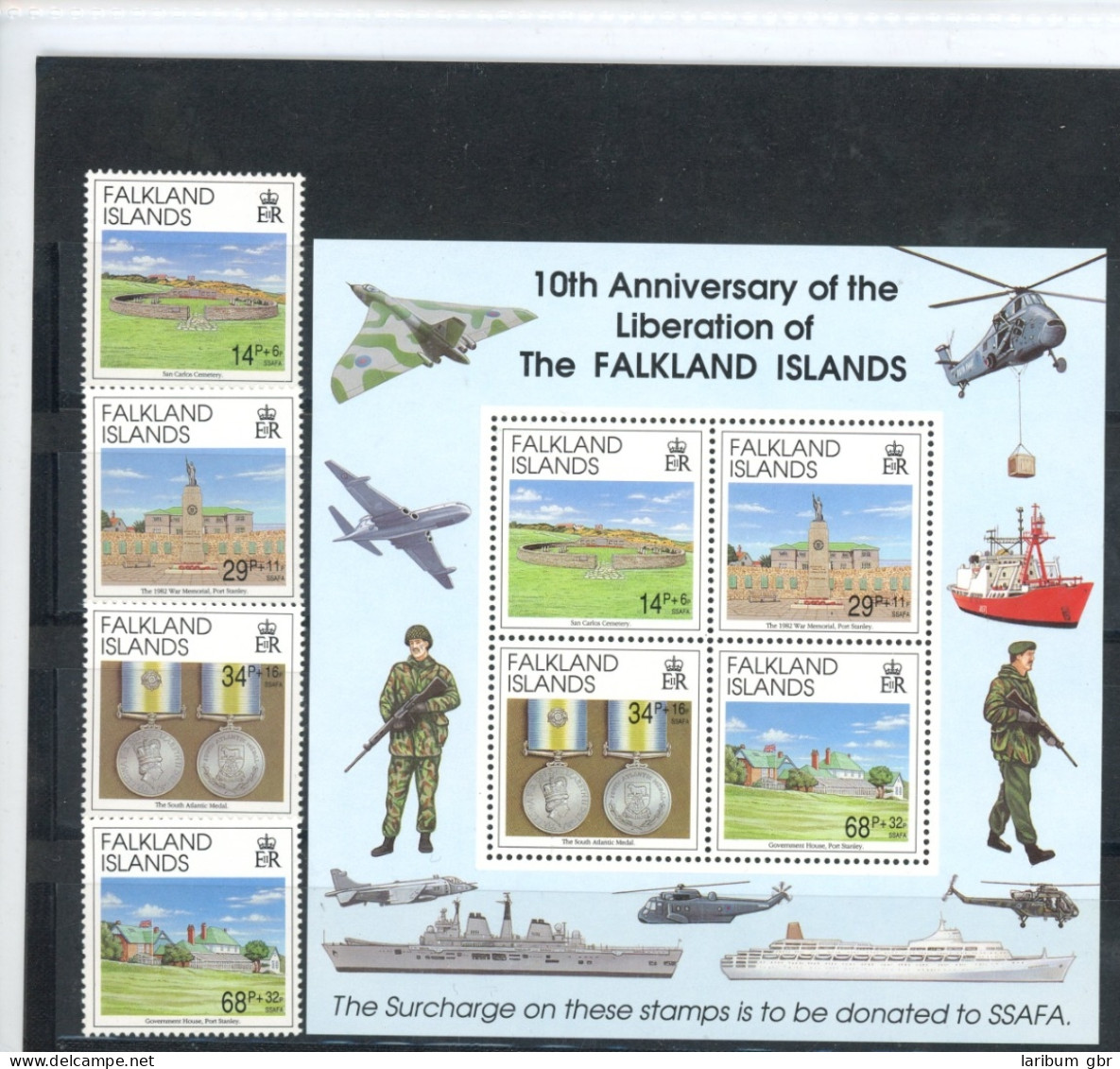 Falkland Inseln 561-564, Block 9 Postfrisch Befreiung #JK563 - Falkland Islands