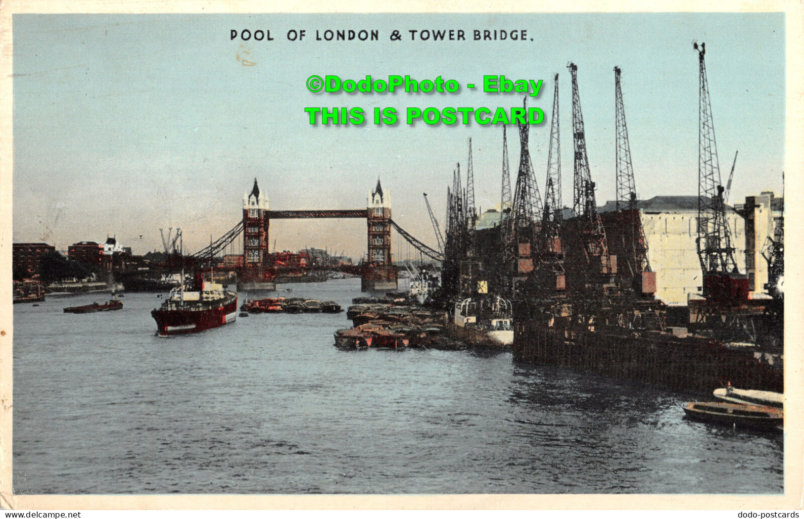 R358324 Pool Of London And Tower Bridge. E. T. W. Dennis. 1951 - Altri & Non Classificati