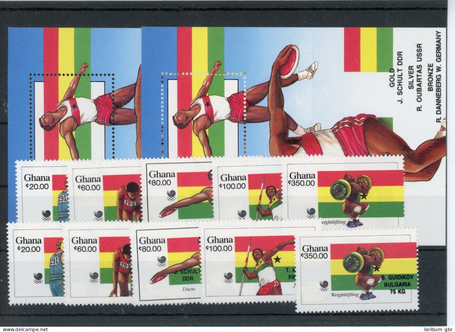 Ghana 1205-1209, 1231-1235, Blöcke Postfrisch Olympia #JK580 - Ghana (1957-...)
