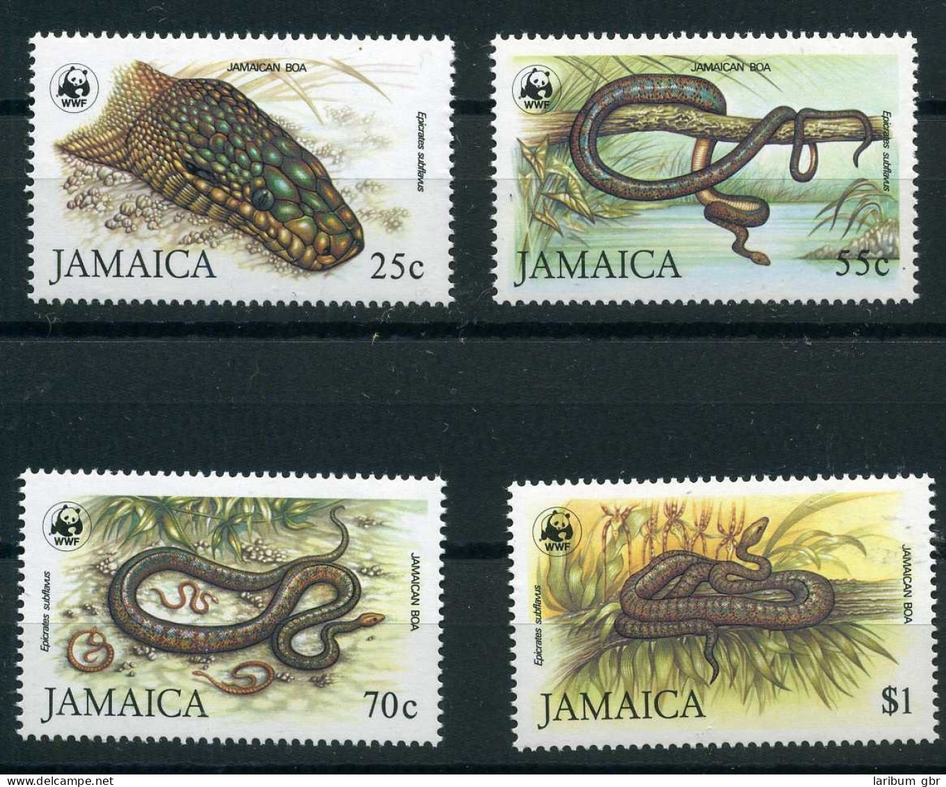 Jamaika 591-594 Postfrisch Schlangen WWF #JM215 - Jamaica (1962-...)