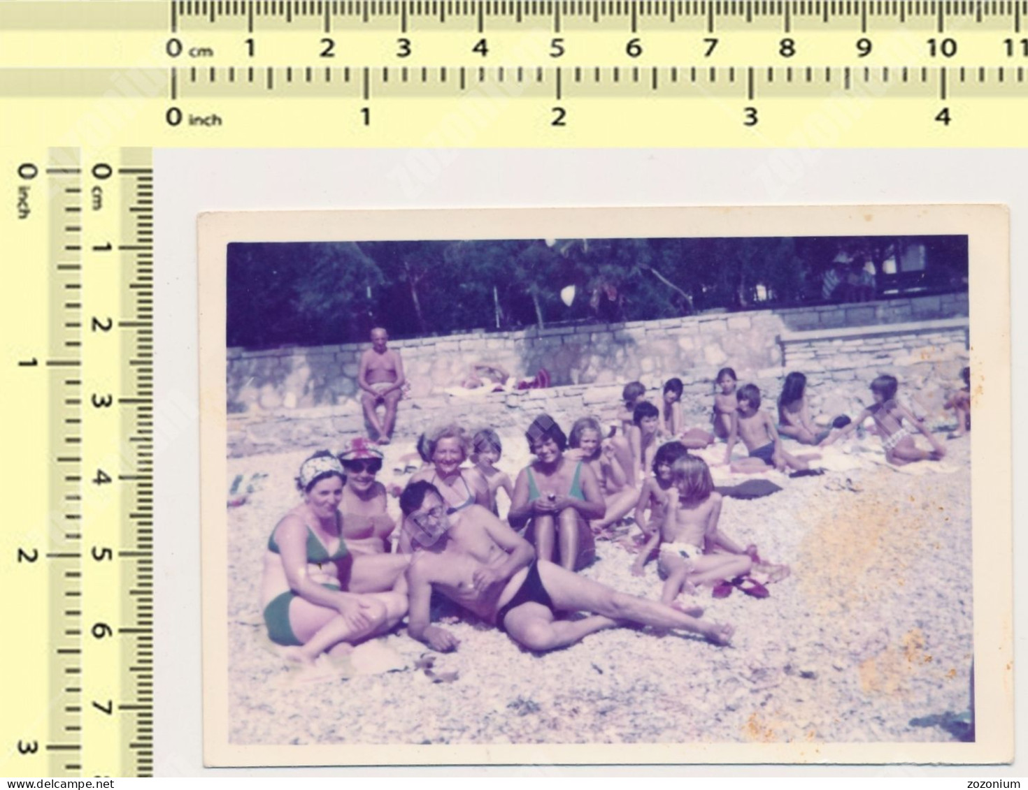 REAL PHOTO Beach Bikini Women Men And Kids Girls Plage Hommes Femmes Et Enfants SNAPSHOT - Anonyme Personen