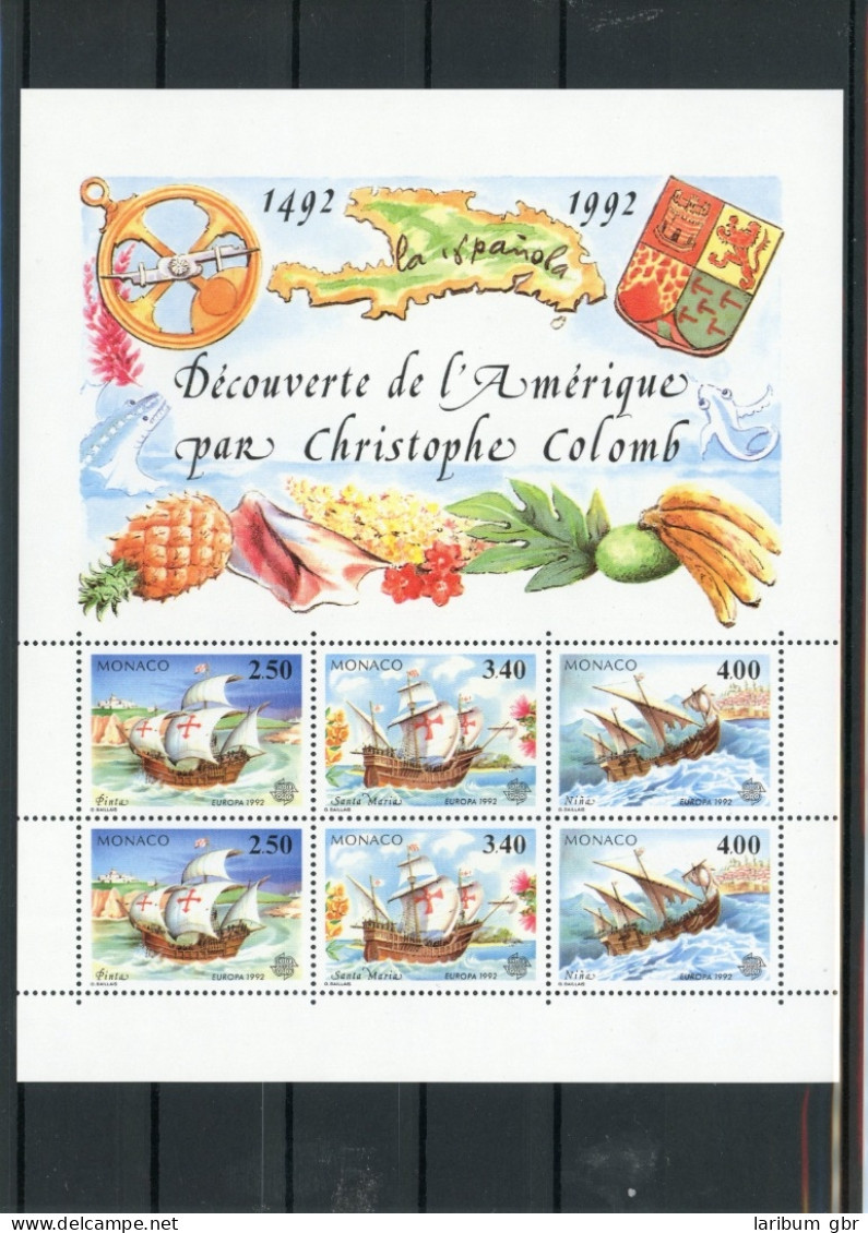 Monaco Block 55 Postfrisch Kolumbus #JK515 - Sonstige & Ohne Zuordnung