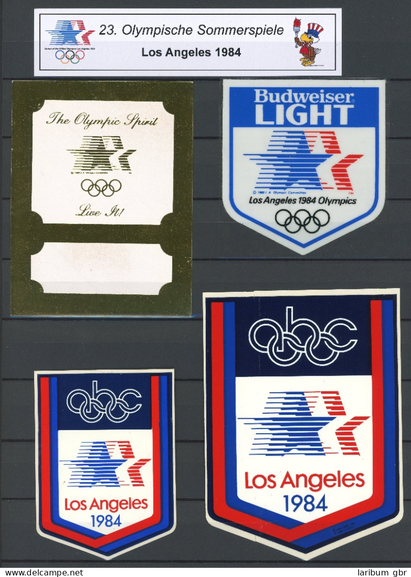 Olympische Sommerspiele Los Angeles 1984 Lot Aufkleber #IF314 - Altri & Non Classificati