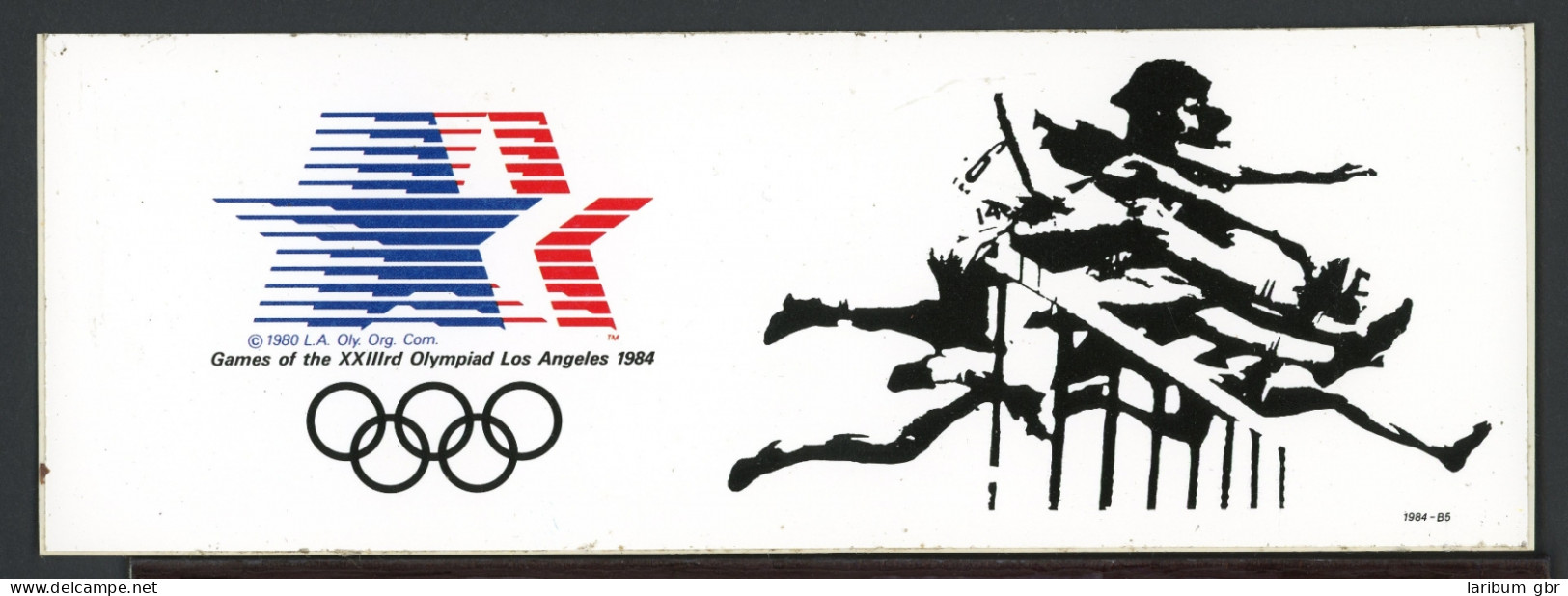 Olympische Sommerspiele Los Angeles 1984 Off. Aufkleber Leichtathletik #IF318 - Altri & Non Classificati