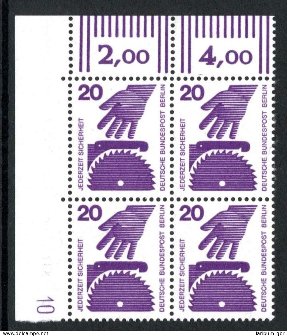 Berlin 4er Block 404 DZ 10 Postfrisch #JM229 - Unused Stamps