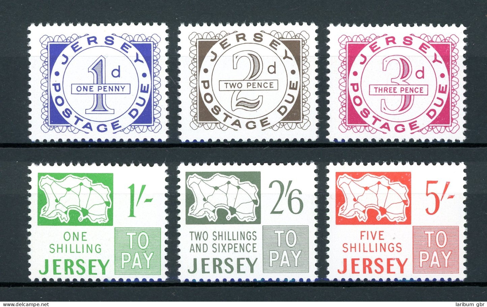 Jersey Portomarken 1-6 Postfrisch #JM240 - Jersey