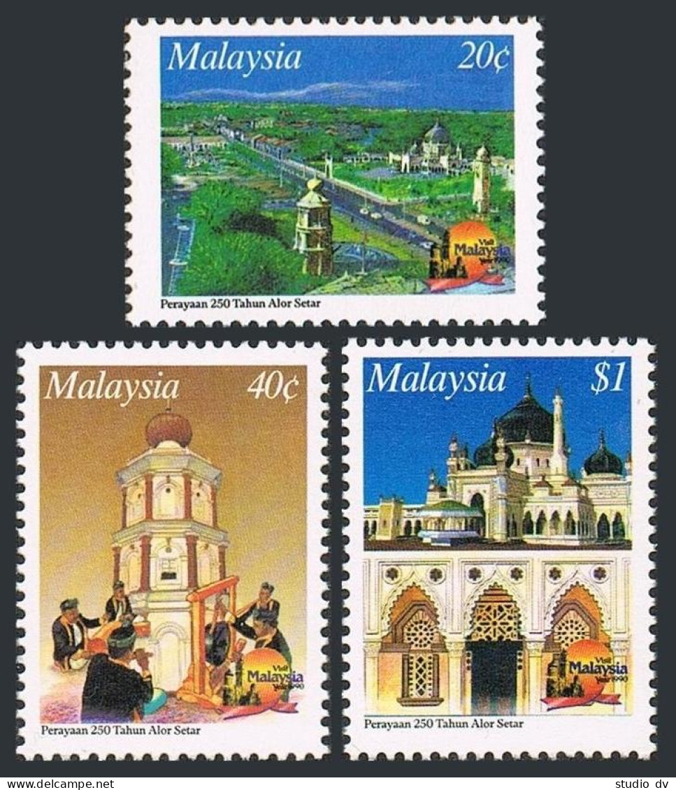 Malaysia 425-427,MNH.Michel 430-432. Alor Setar,250th Ann.Musicians. - Malasia (1964-...)