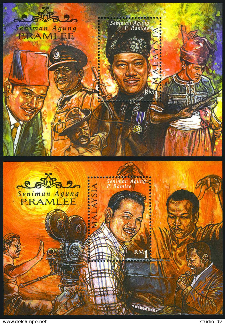 Malaysia 707-708 Sheets,MNH. P.Ramlee,actor,director,1999.  - Malaysia (1964-...)