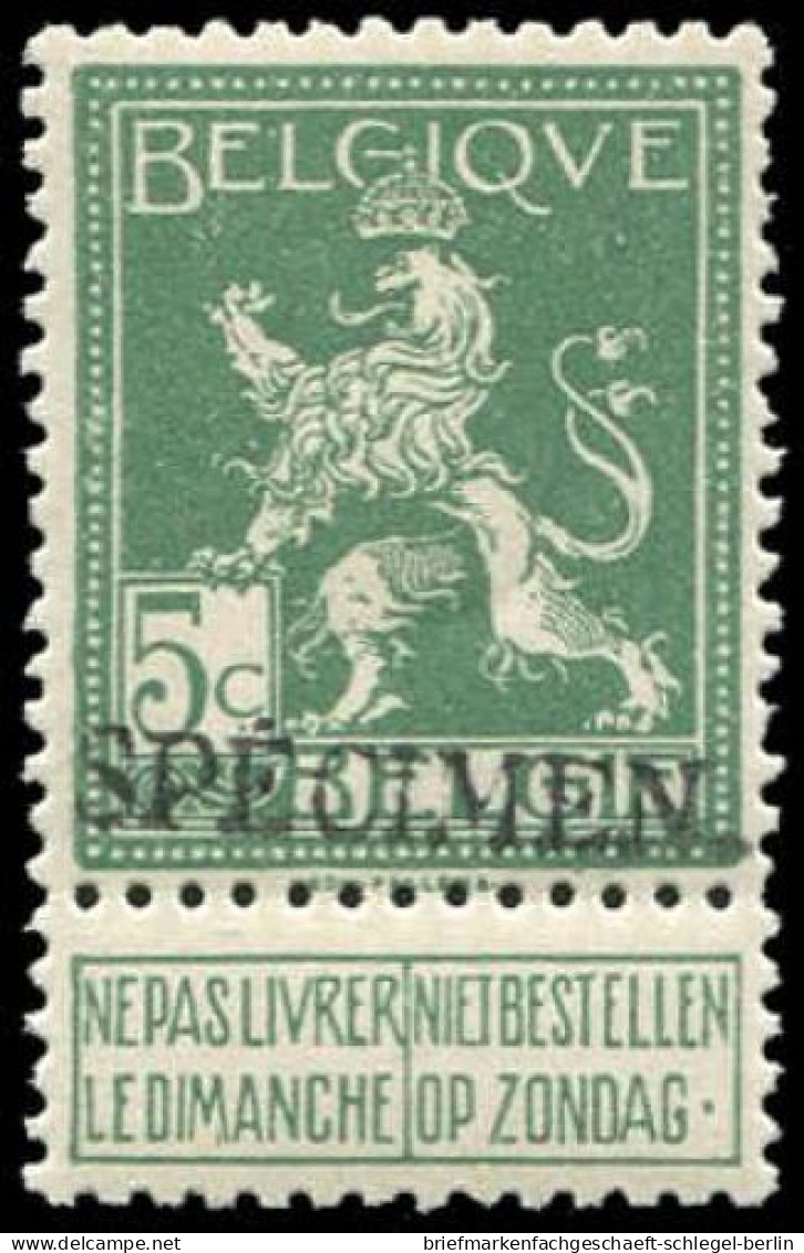 Belgien, 1912, 89-91 SP., Ungebraucht - Other & Unclassified