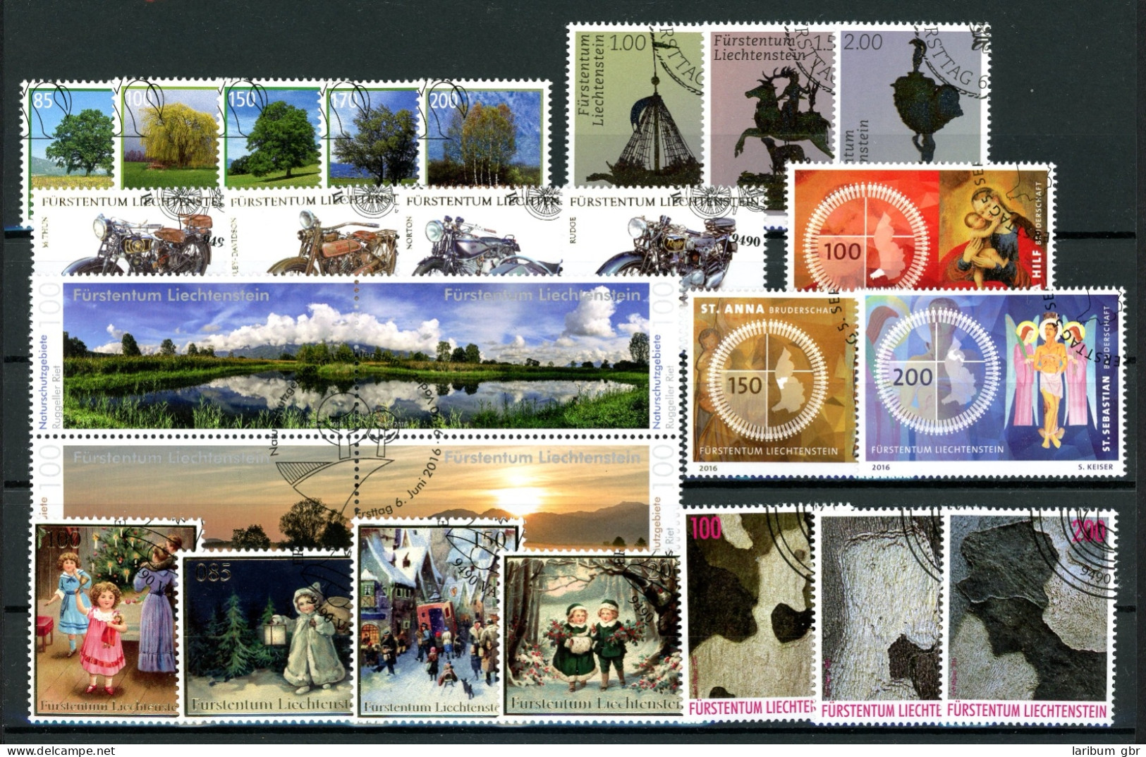 Liechtenstein Lot Aus 2016 Ersttagssonderstempel #JM349 - Other & Unclassified