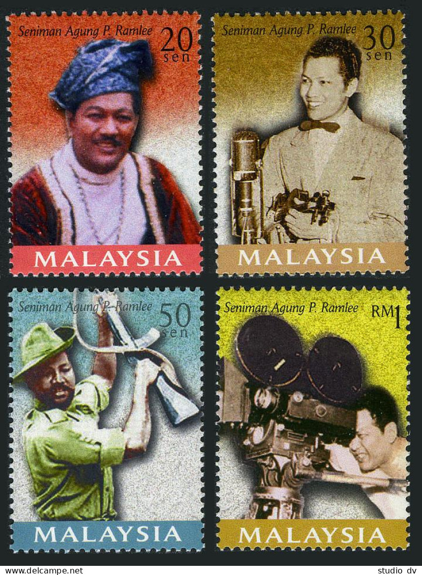 Malaysia 702-705,MNH. P.Ramlee,actor,director.1999.  - Malaysia (1964-...)