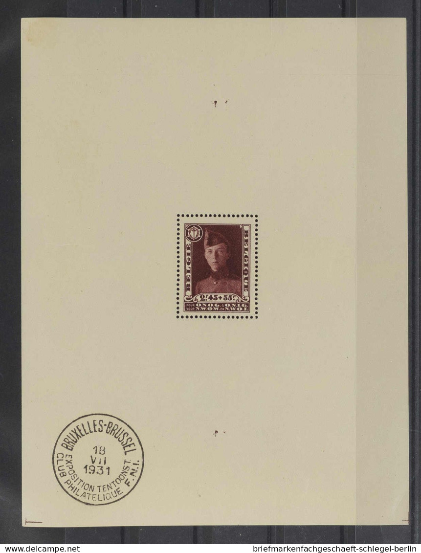 Belgien, 1931, Bl. 2, Ungebraucht - Autres & Non Classés