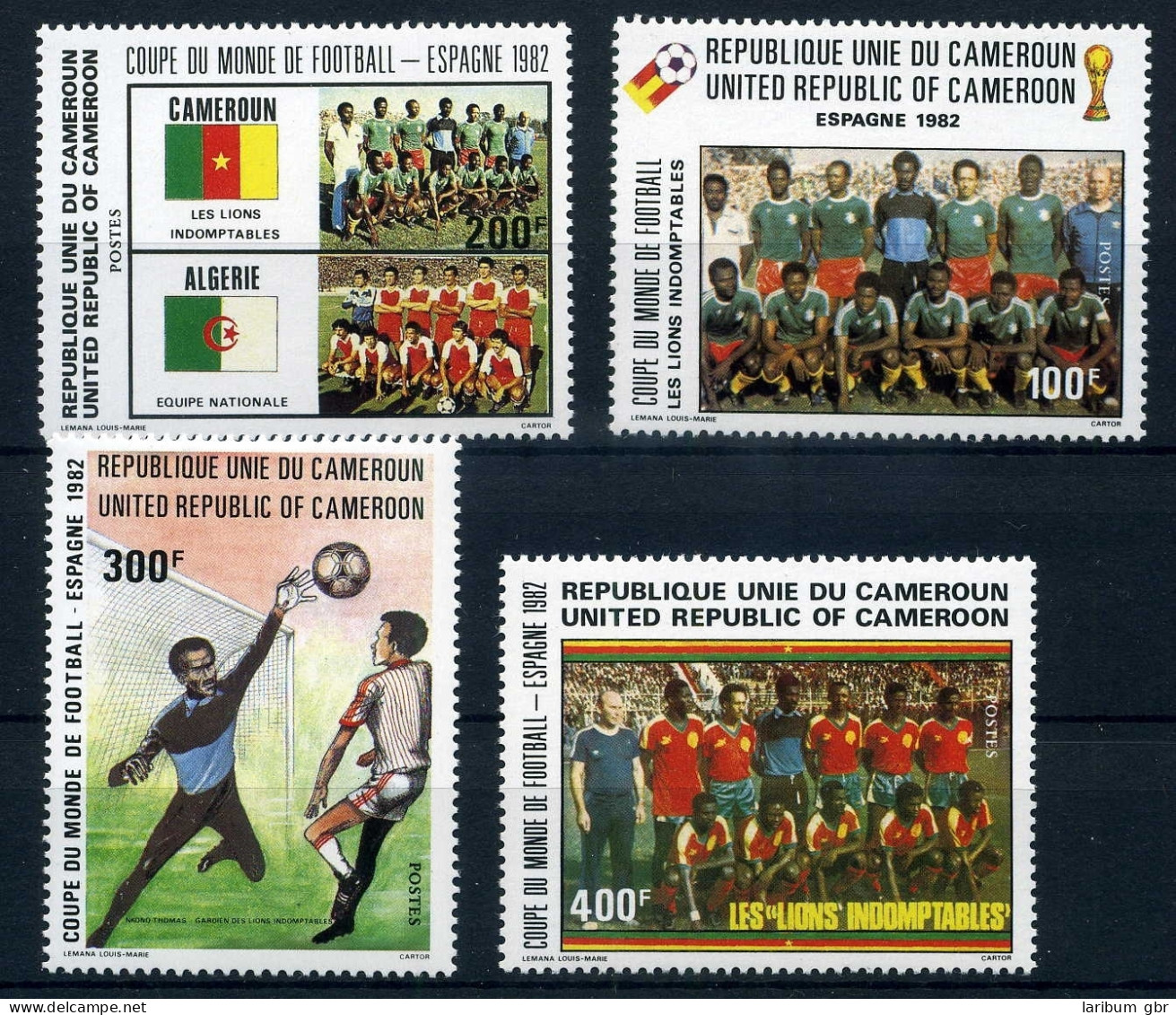 Kamerun 979-82 Postfrisch Fußball #IS829 - Camerun (1960-...)