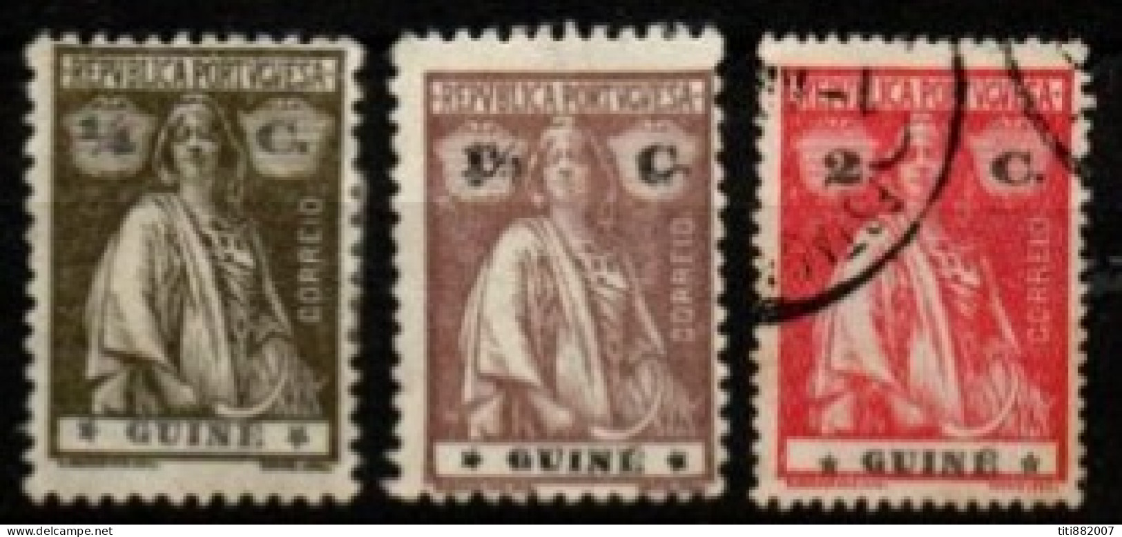 GUINEE  PORTUGAISE    -    1914 . Y&T N°  143 - 146 - 147 . Cérès. - Portugees Guinea