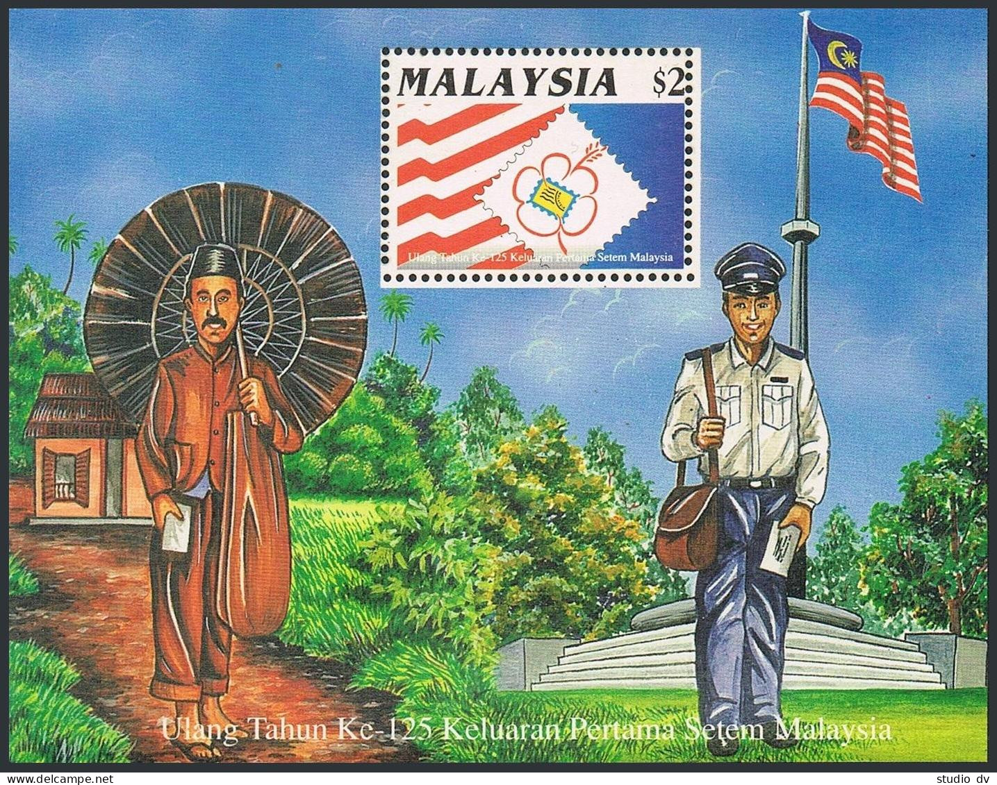 Malaysia 463-466,467 Sheet,MNH.Michel 470-473,Bl.7. KUALA LUMPUR-1992.Stamps. - Malesia (1964-...)