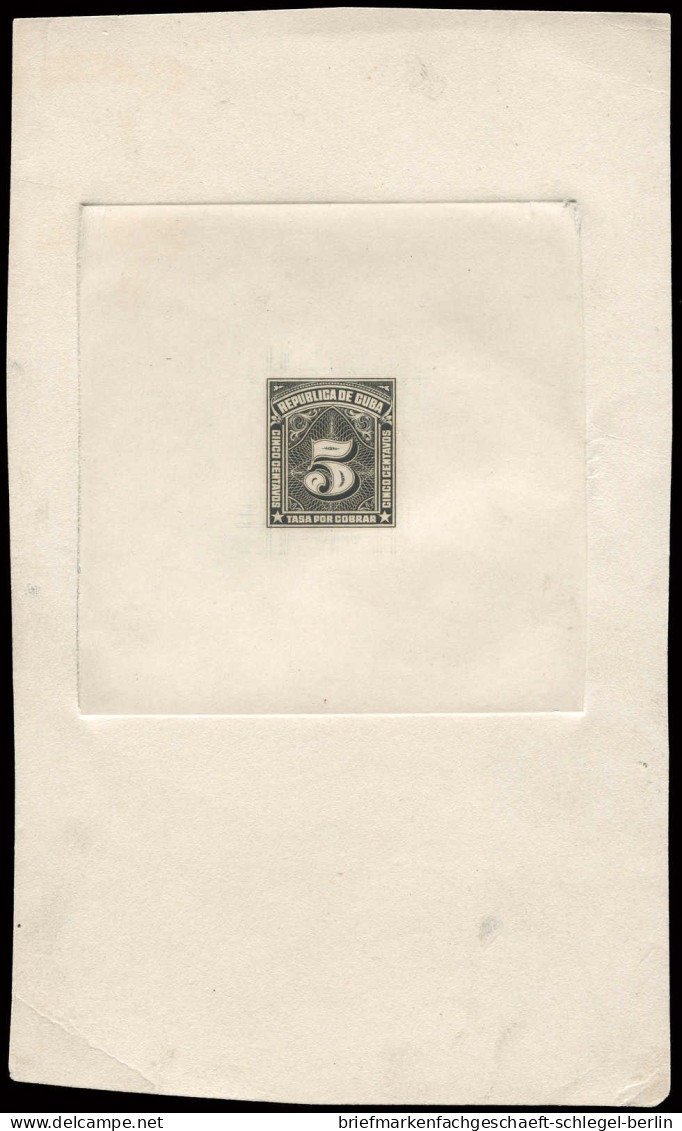 Cuba, 1914, P 3 Prob., Ohne Gummi - Kuba