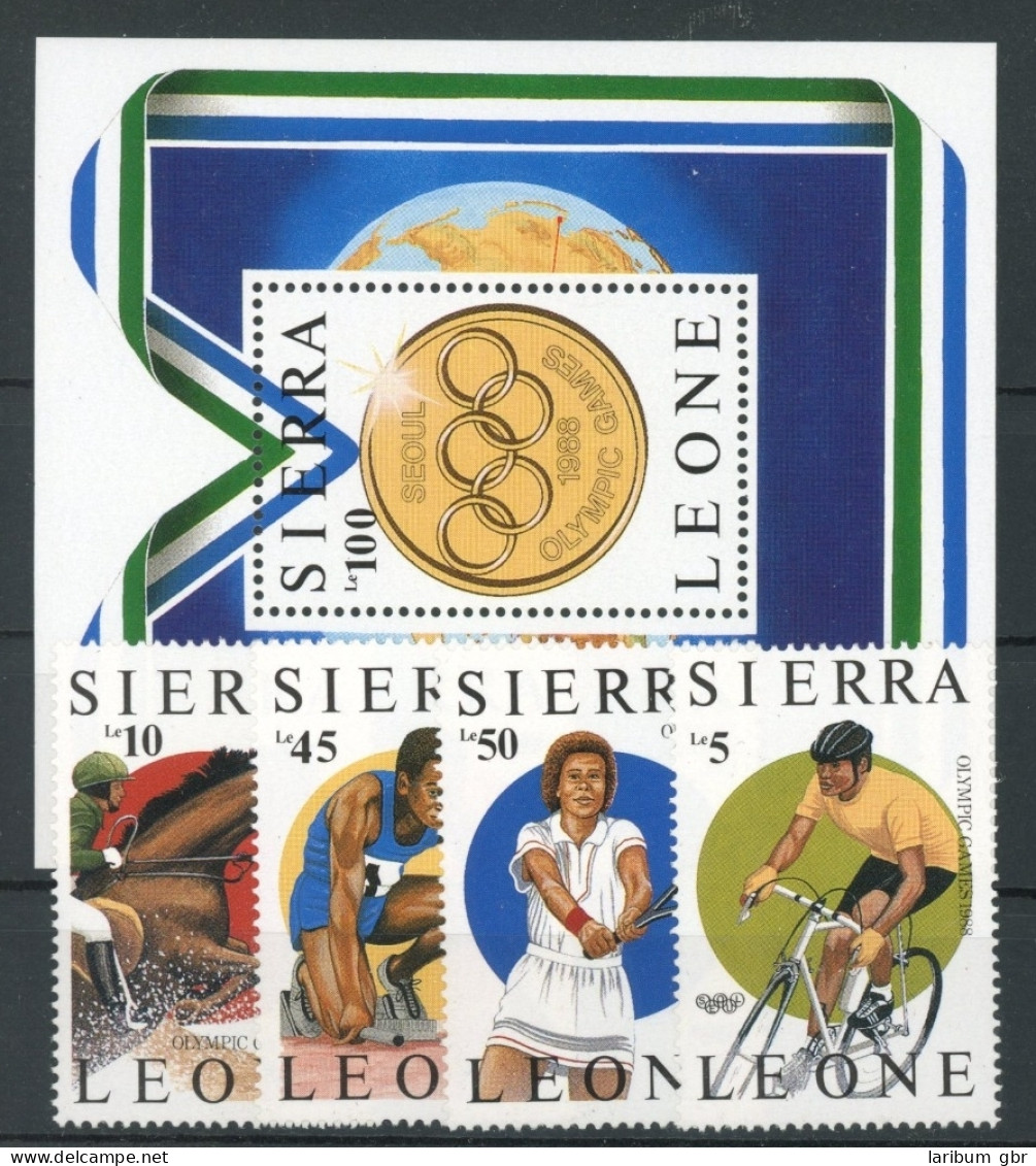 Sierra Leone 997-600, Block 61 Postfrisch Olympia #JK924 - Sierra Leone (1961-...)