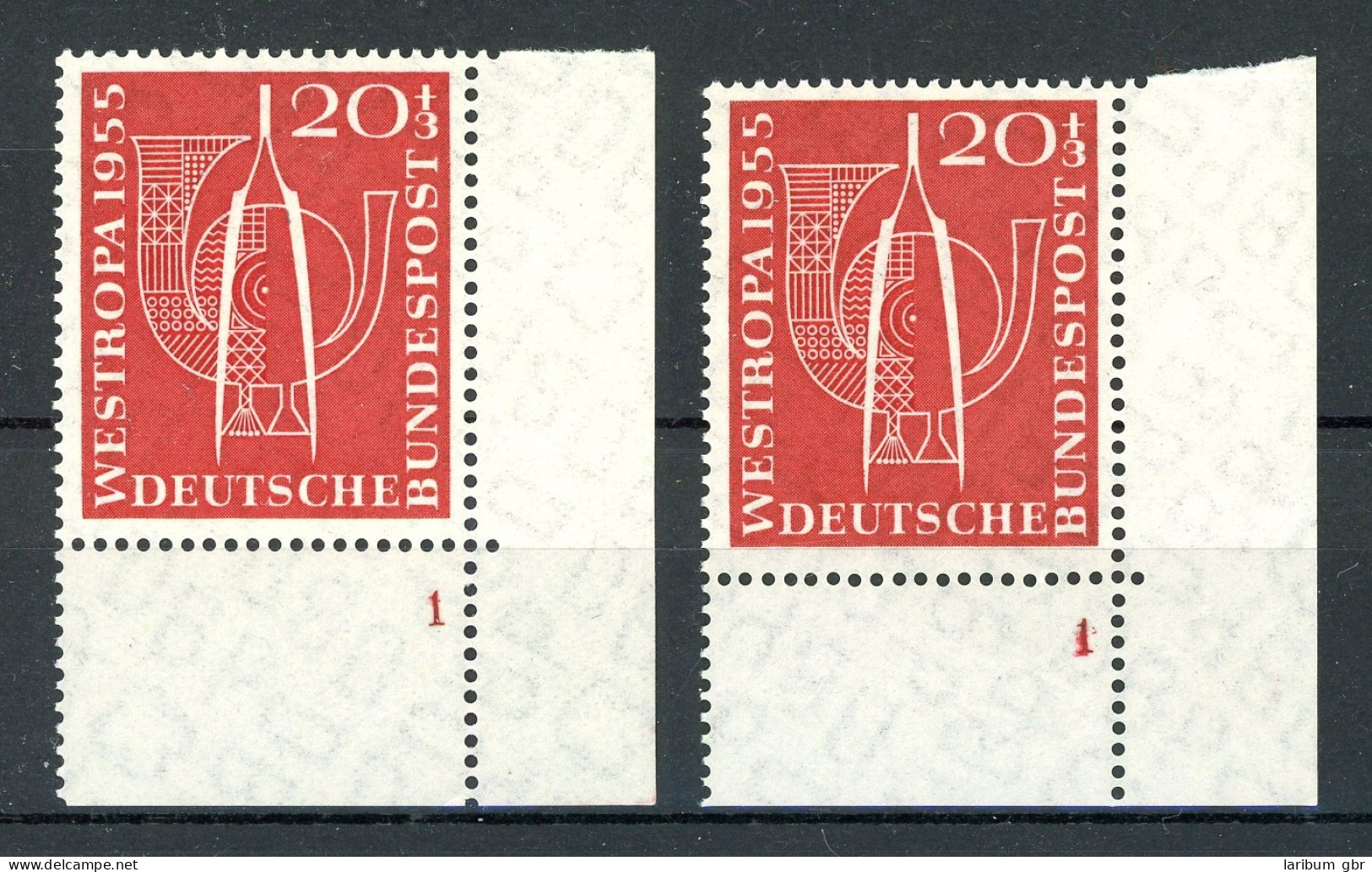 Bund 218 Postfrisch FN/ Formnummer 1 + Abklatsch #JJ837 - Unused Stamps