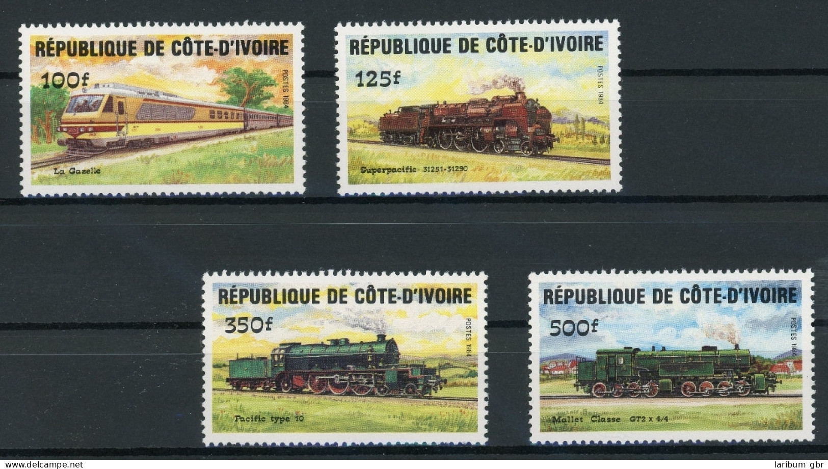 Elfenbeinküste 826-829 Postfrisch Eisenbahn #IX085 - Costa D'Avorio (1960-...)