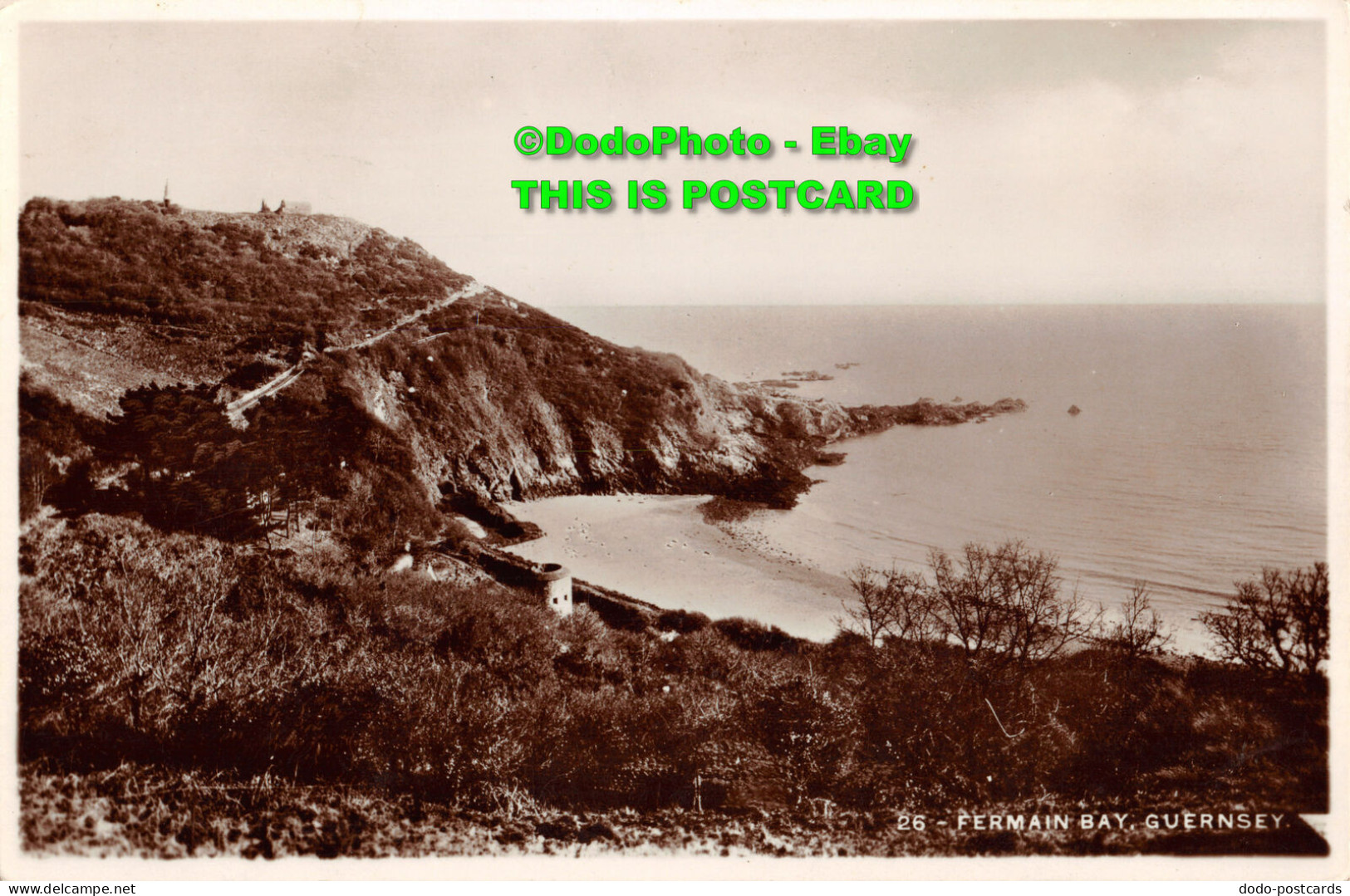 R358363 Gurnsey. Fermain Bay. RP. Postcard. 1934 - World