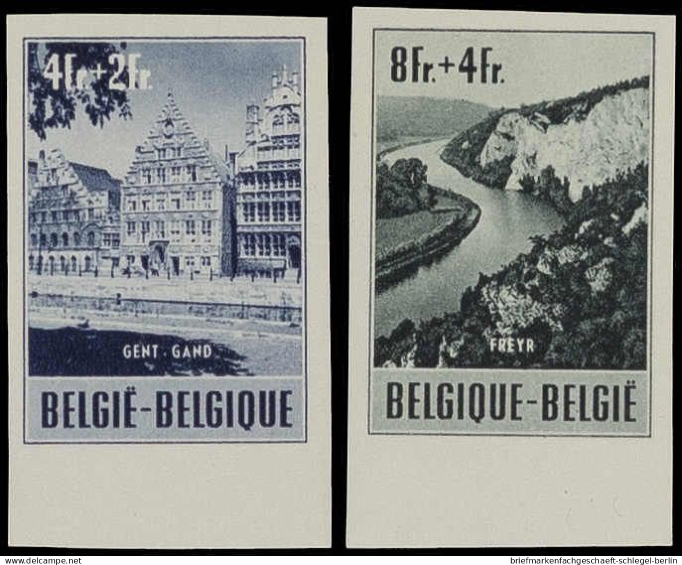 Belgien, 1956, 967-72 P, Ohne Gummi - Autres & Non Classés