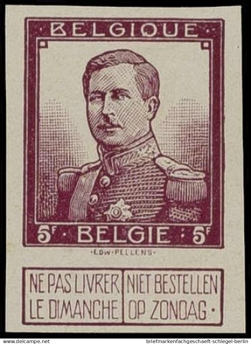 Belgien, 1912, 95-99 P, Ungebraucht, Ohne Gummi - Altri & Non Classificati
