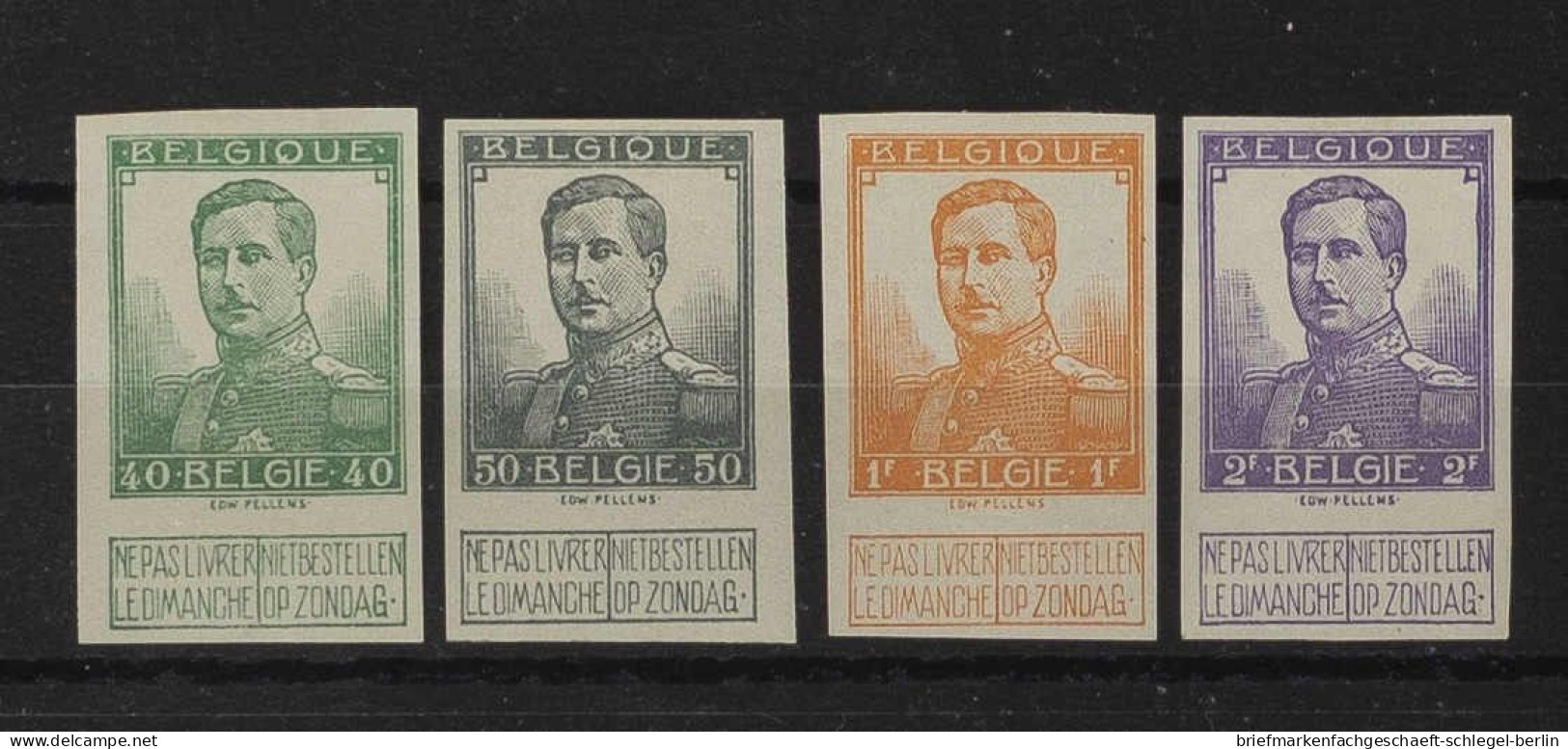 Belgien, 1912, 95-99 P, Ungebraucht, Ohne Gummi - Sonstige & Ohne Zuordnung
