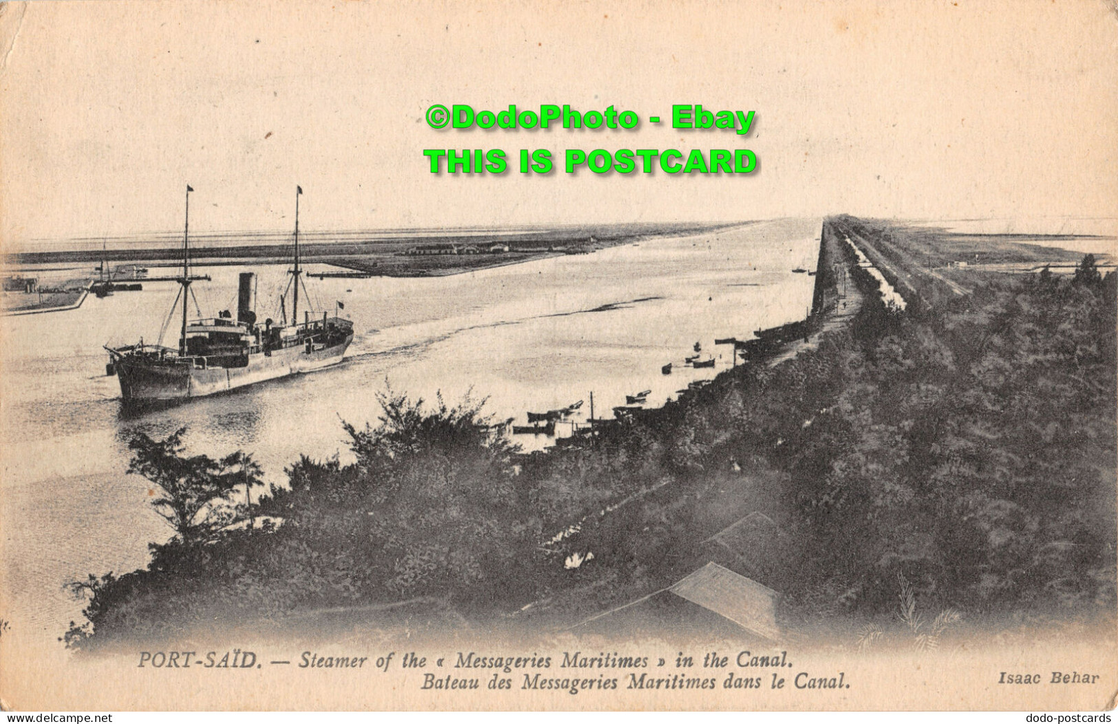 R358368 Port Said. Steamer Of The Messageries Maritimes In The Canal - World