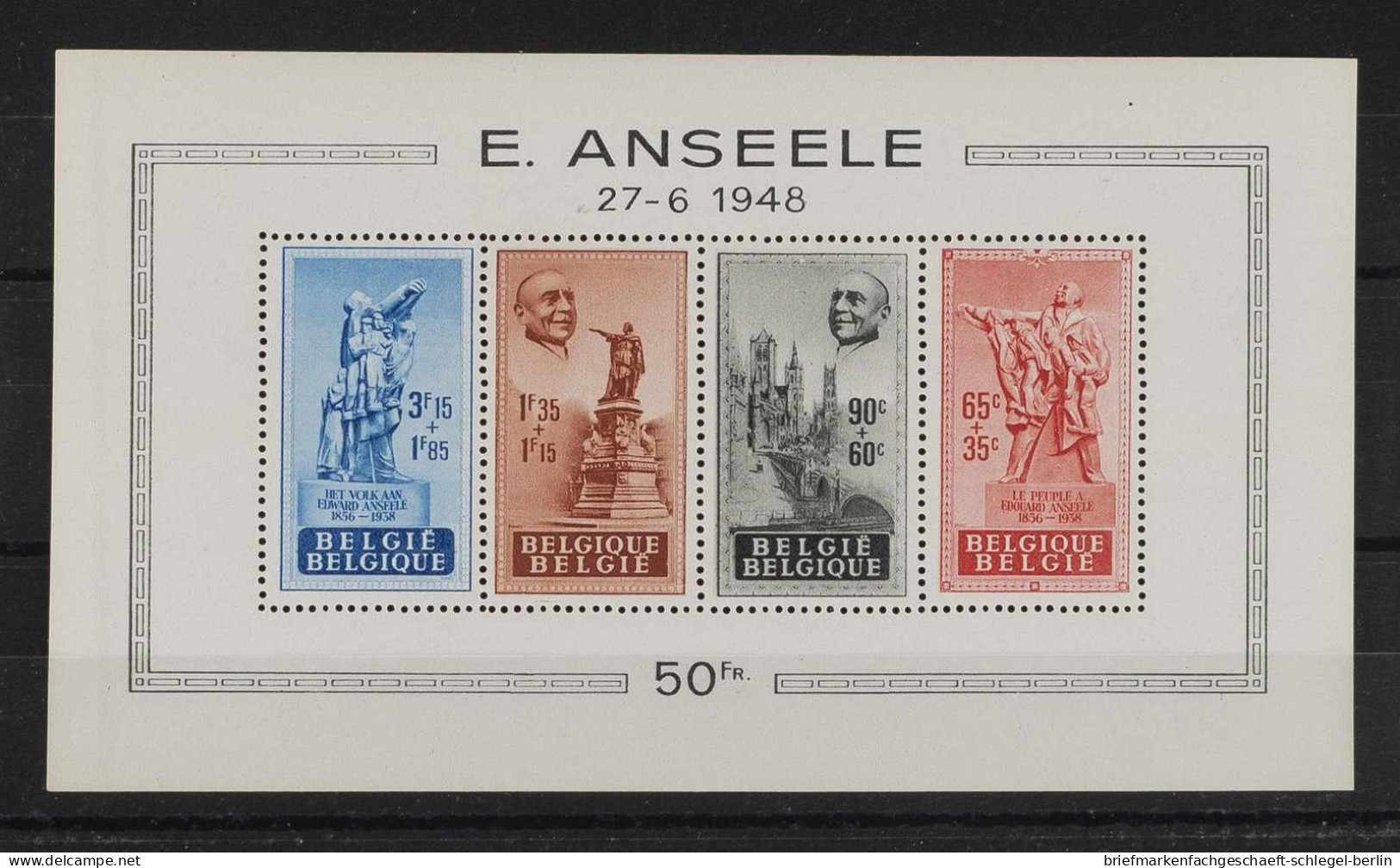 Belgien, 1948, Bl. 20, Postfrisch - Andere & Zonder Classificatie